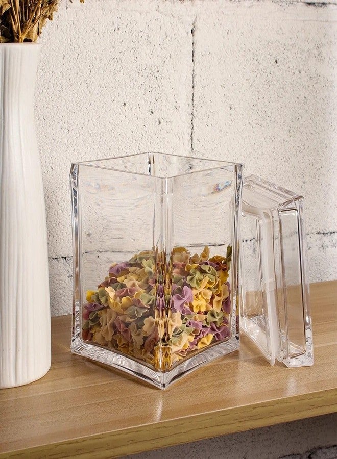HOMEAWARE (400x2 ml Acrylic Airtight Transparent Jar | Elegant and Perfect for Coffee, Dry Fruits, Cookies, Munchies, ShatterProof, BPA-Free, Kitchen storage Container | Pack of 2 - Image 5